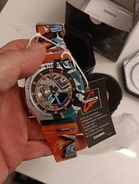 G-Shock Men's Multicolor Resin Sport Watch - Orange, Teal & Black Accents
